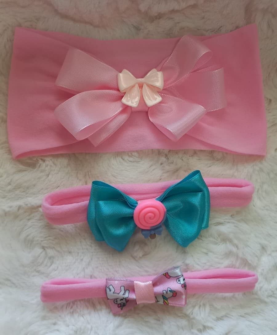 Set vinchas bebé (clásica + divertida + básica)